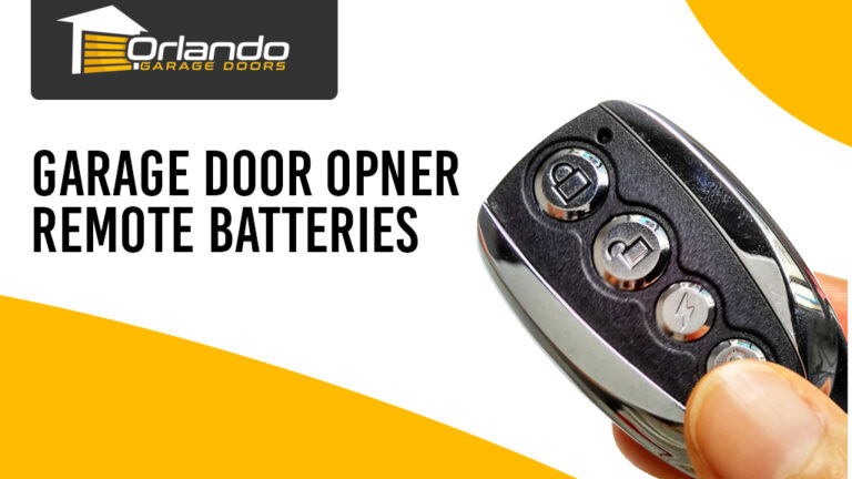 How to Change Garage Door Opener Remote Batteries