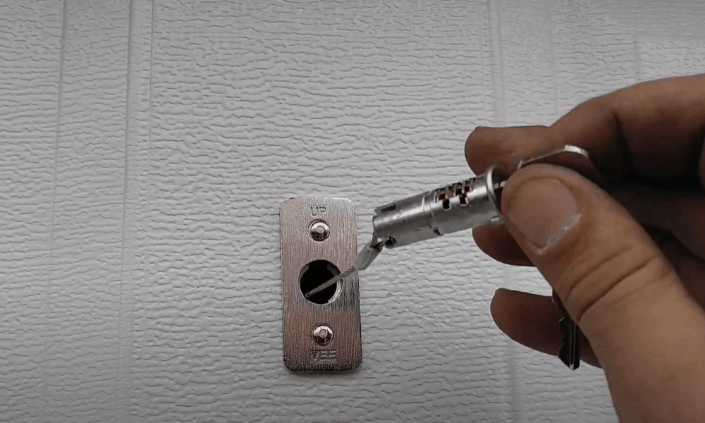 how to open garage door manually